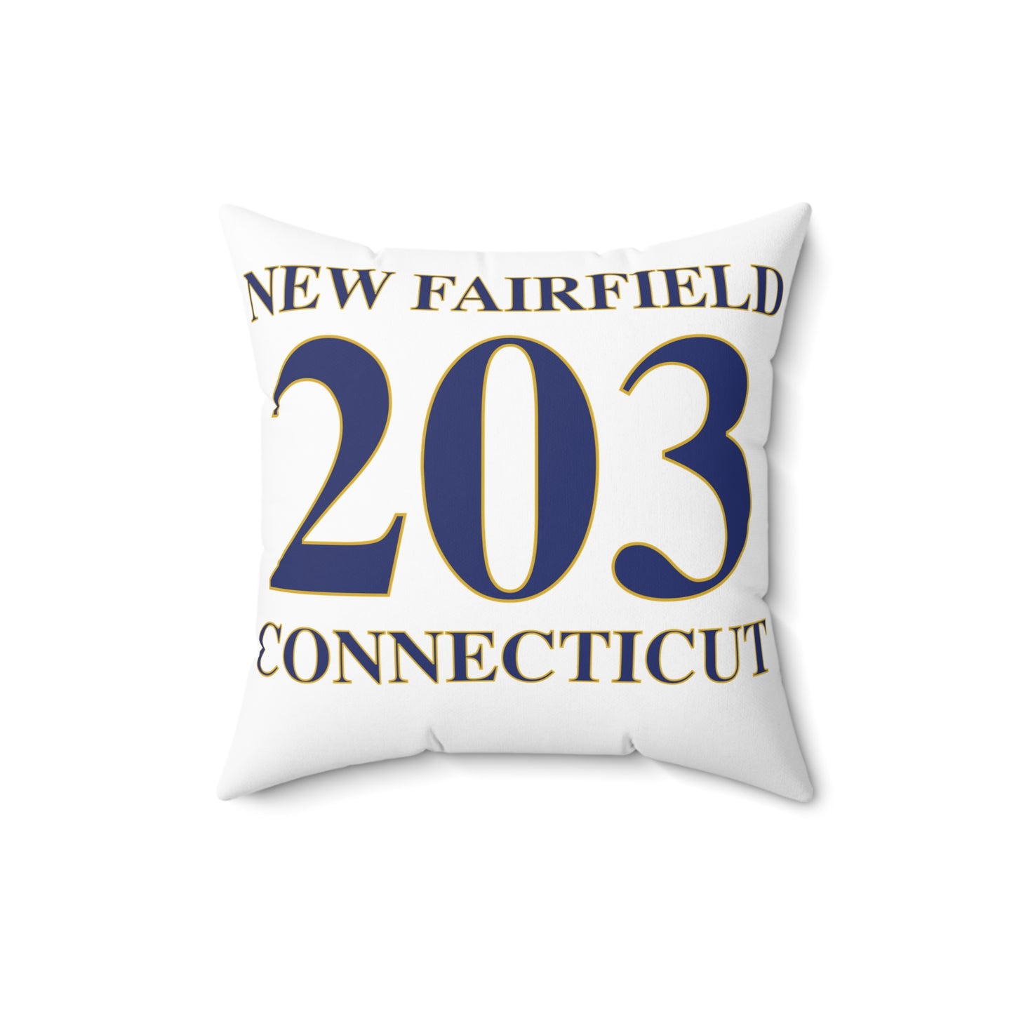 New Fairfield 203 Connecticut Spun Polyester Square Pillow