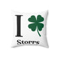 I Clover Storrs Spun Polyester Square Pillow