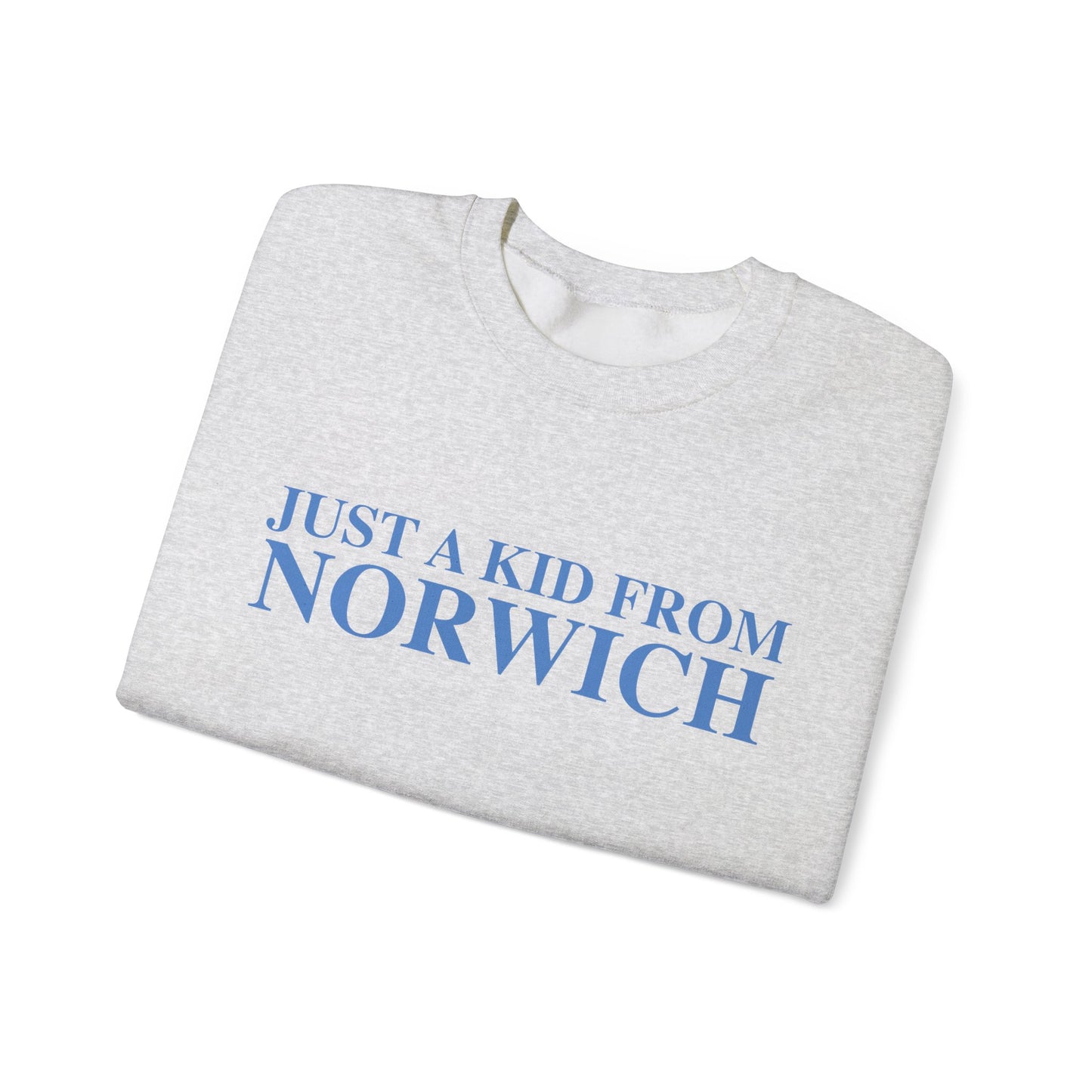 Just a kid from Norwich Unisex Heavy Blend™ Crewneck Sweatshirt