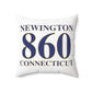 Newington 860 Connecticut Polyester Square Pillow
