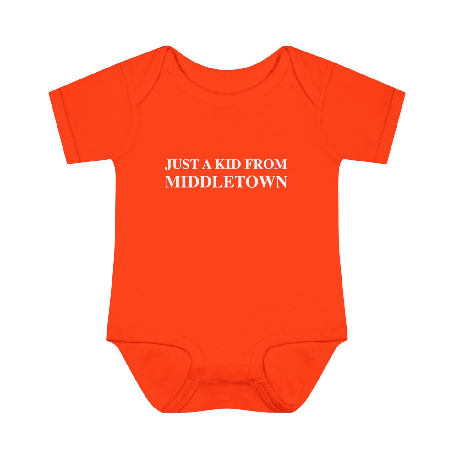 Just a kid from Middletown Infant Baby Rib Bodysuit