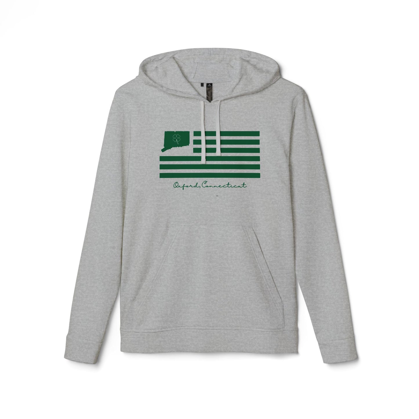 Oxford Connecticut St. Patrick’s Day Flag adidas Unisex Fleece Hoodie