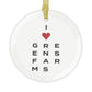 Greens Farms Vision Glass Ornaments
