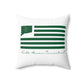 North Haven Connecticut St. Patrick’s Day Flag Spun Polyester Square Pillow