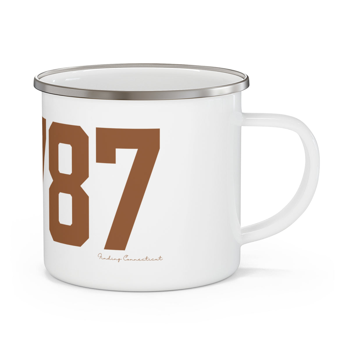 06787 Thomaston Connecticut Zip Code Enamel Camping Mug