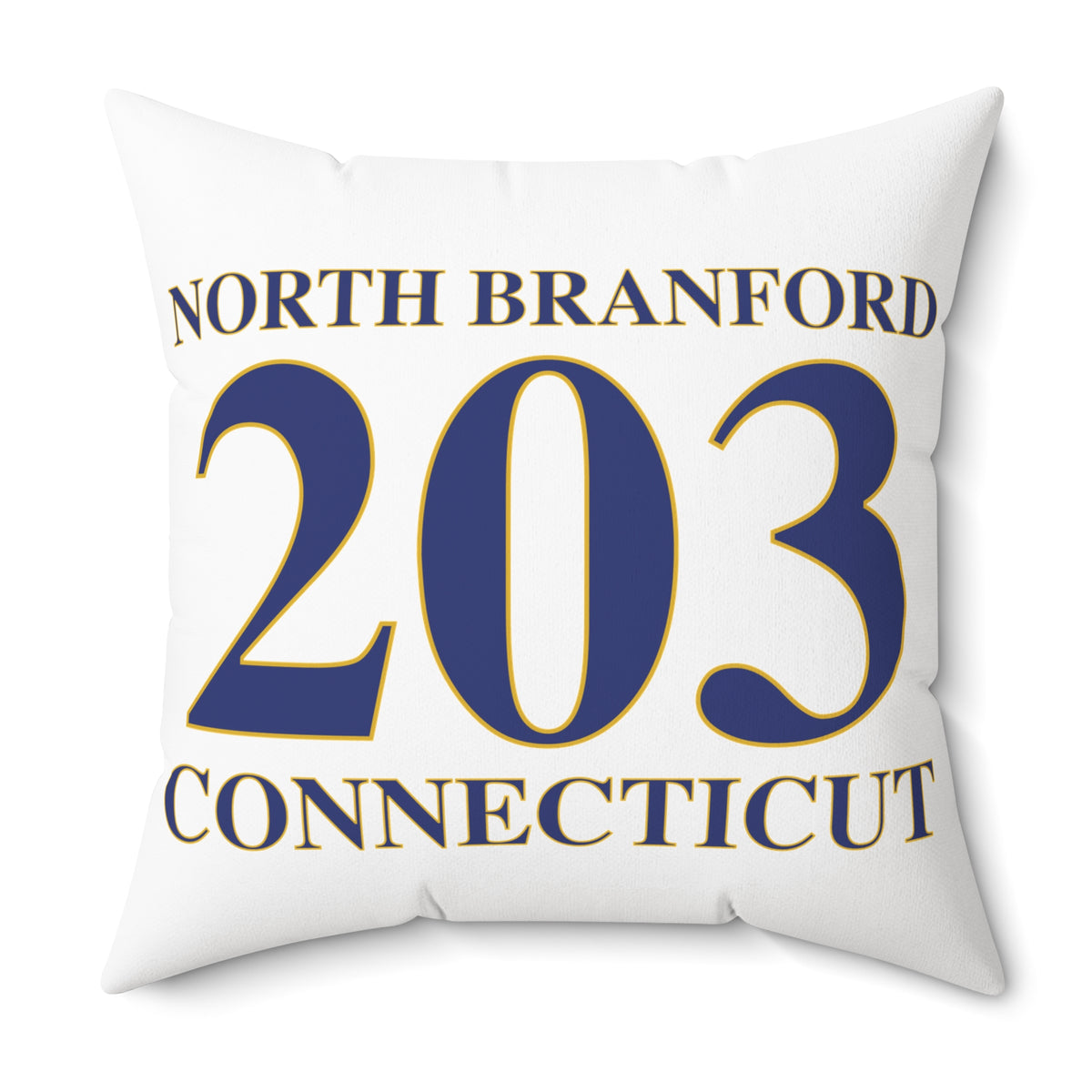 North Branford 203 Connecticut Polyester Square Pillow