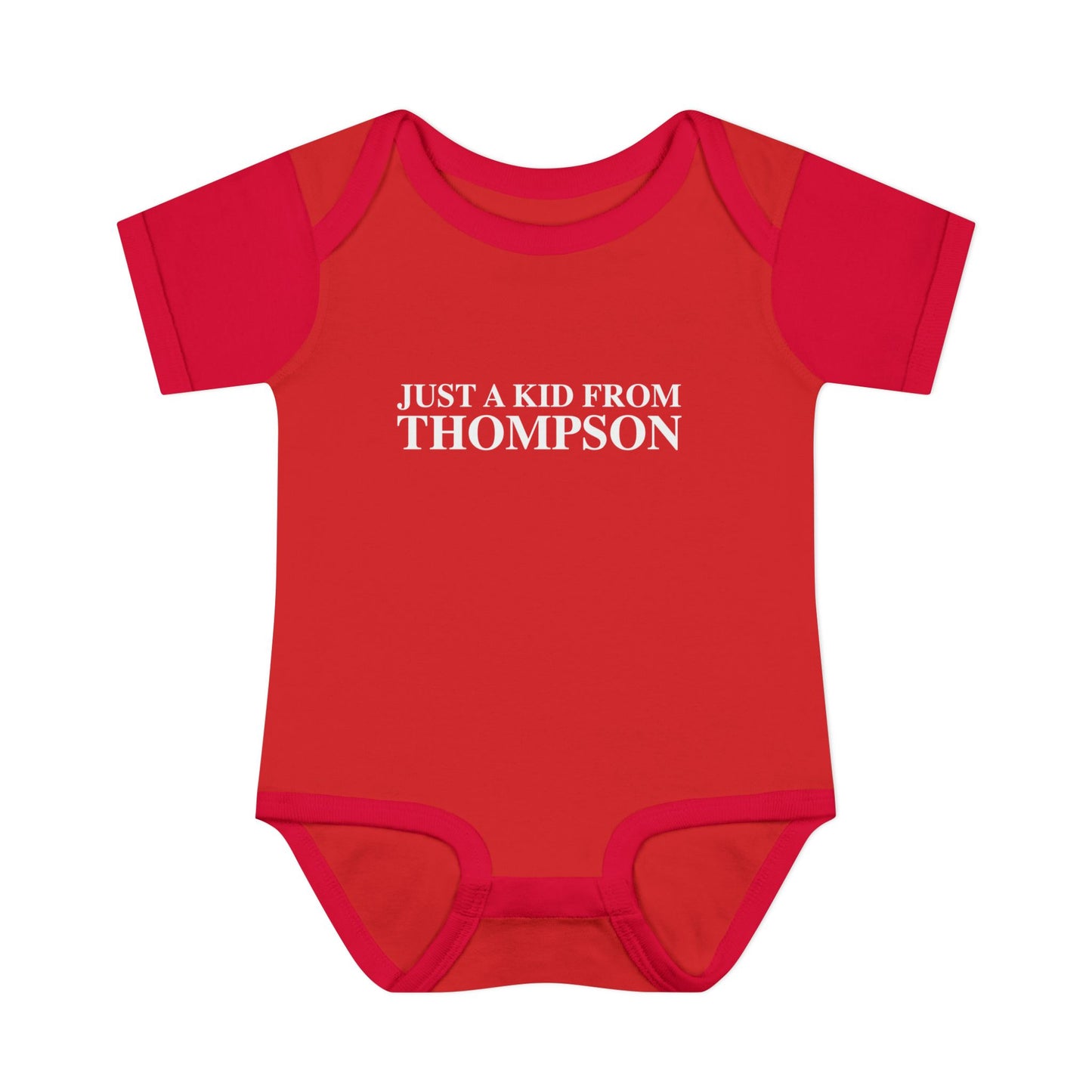 Just a kid from Thompson Infant Baby Rib Bodysuit