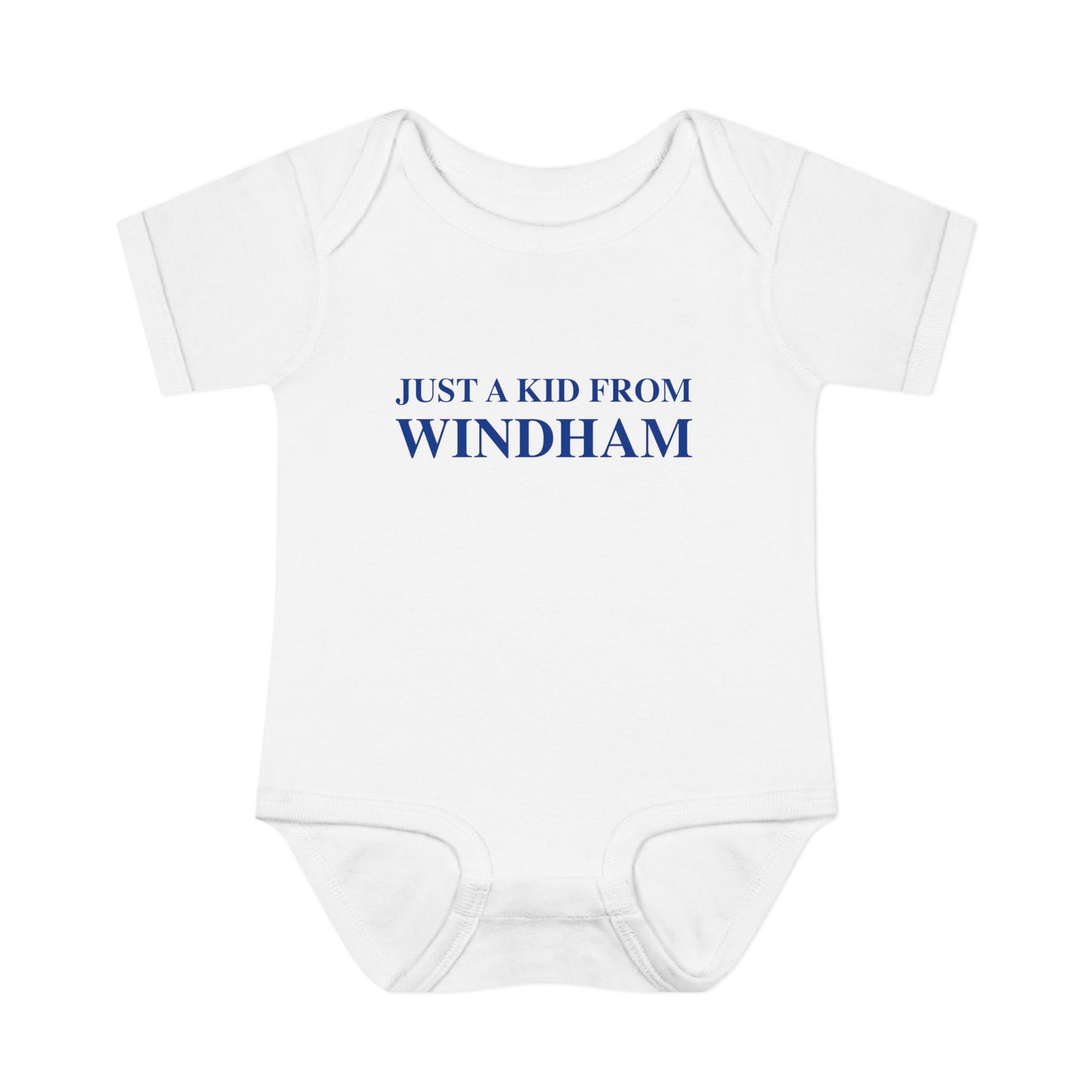 Just a kid from Windham Infant Baby Rib Bodysuit