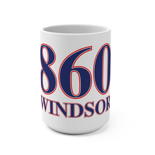 860 Windsor Red, White & Blue Mug 15oz