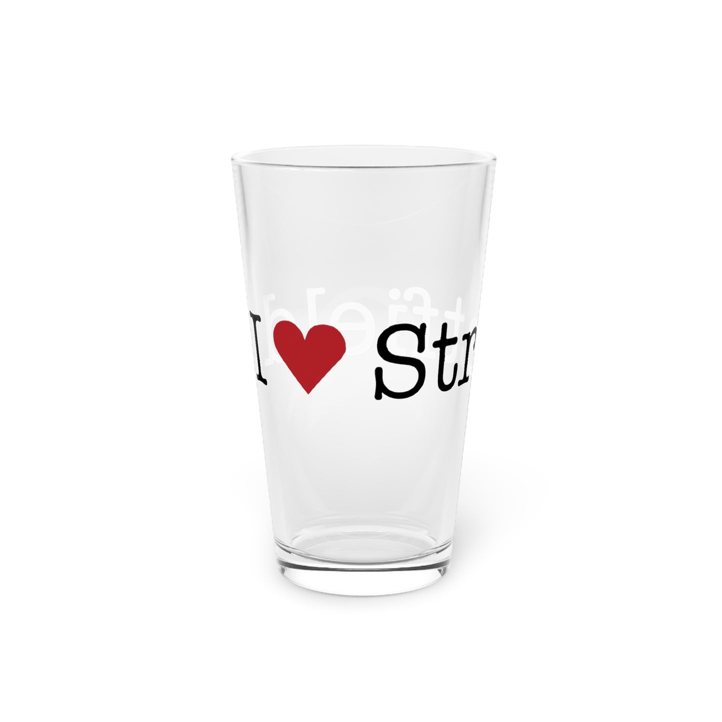I Heart Stratfield. Pint Glass, 16oz
