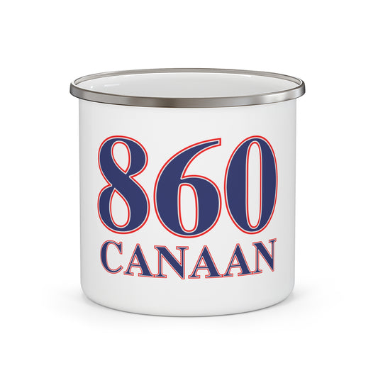 Canaan  Red, White & Blue Enamel Camping Mug
