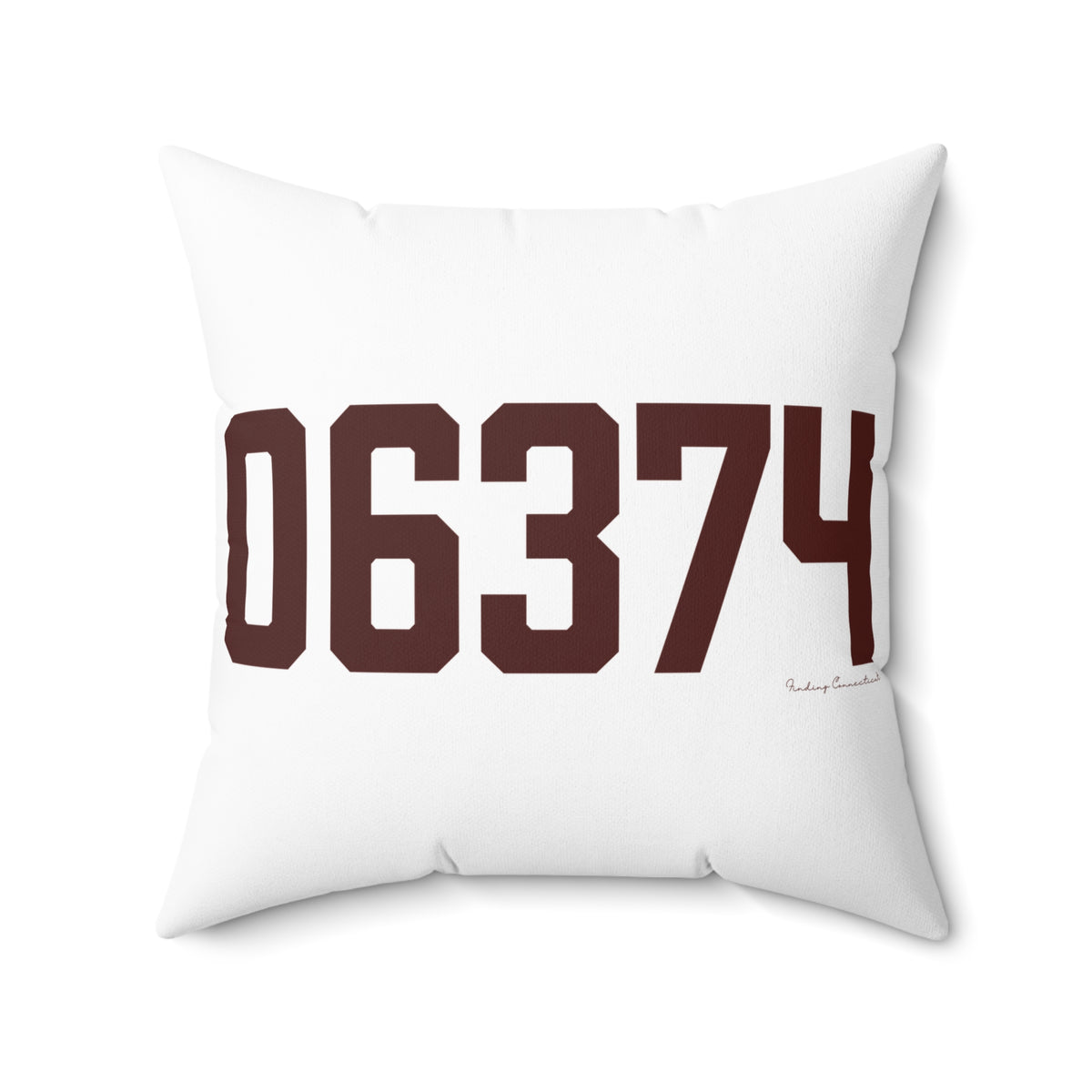 06374 Voluntown Connecticut Zip Code Spun Polyester Square Pillow