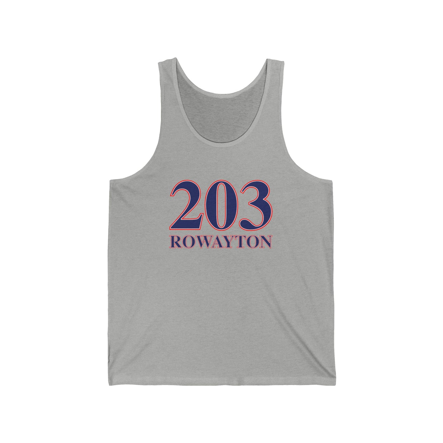 203 Rowayton Red, White & Blue Unisex Jersey Tank Top