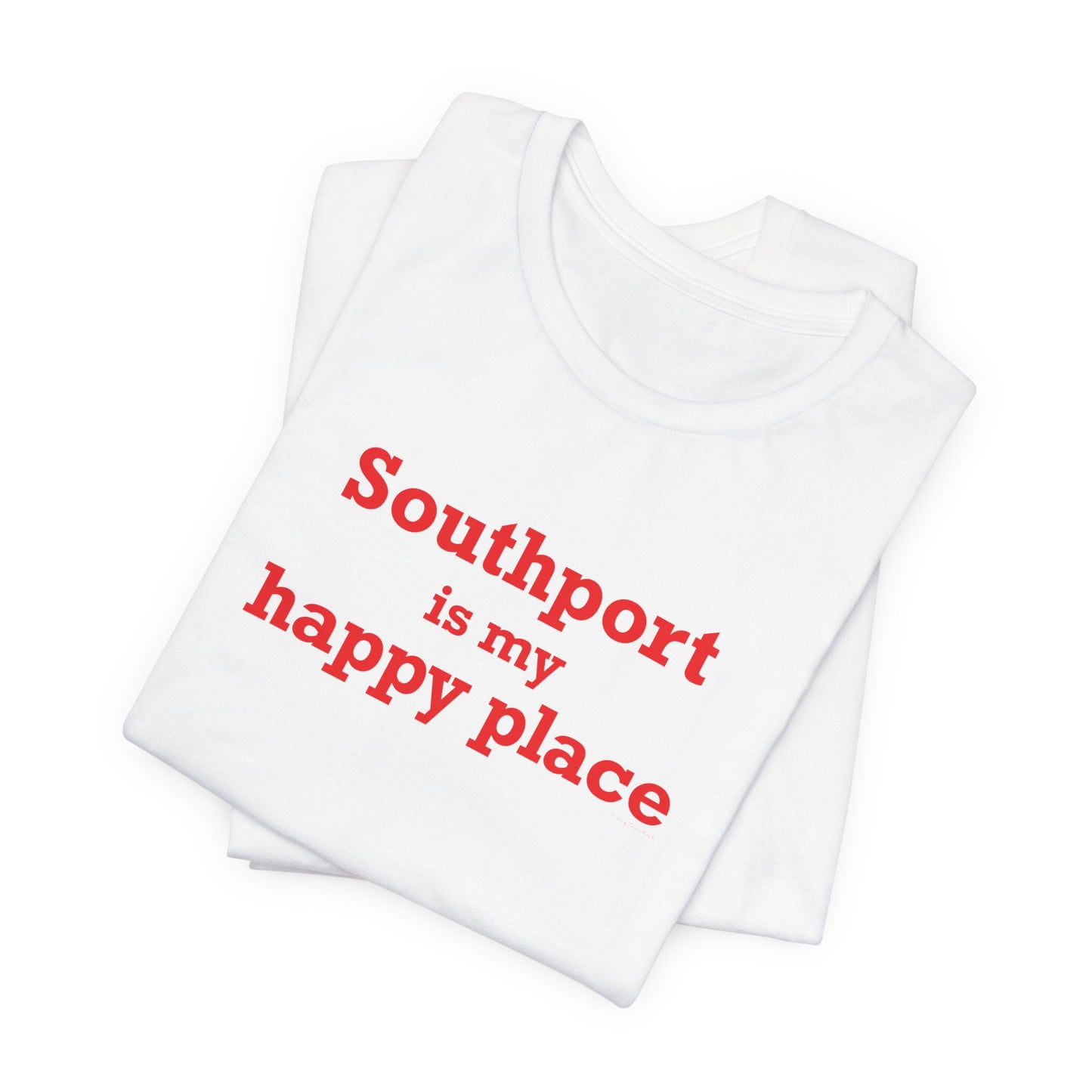Southport is My Happy Place Unisex Jersey Short Sleeve T-Shirt