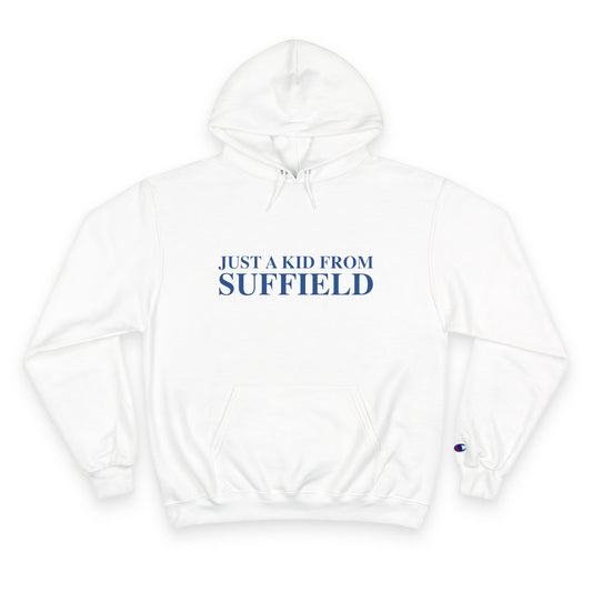 Just a kid from Suffield Champion Hoodie
