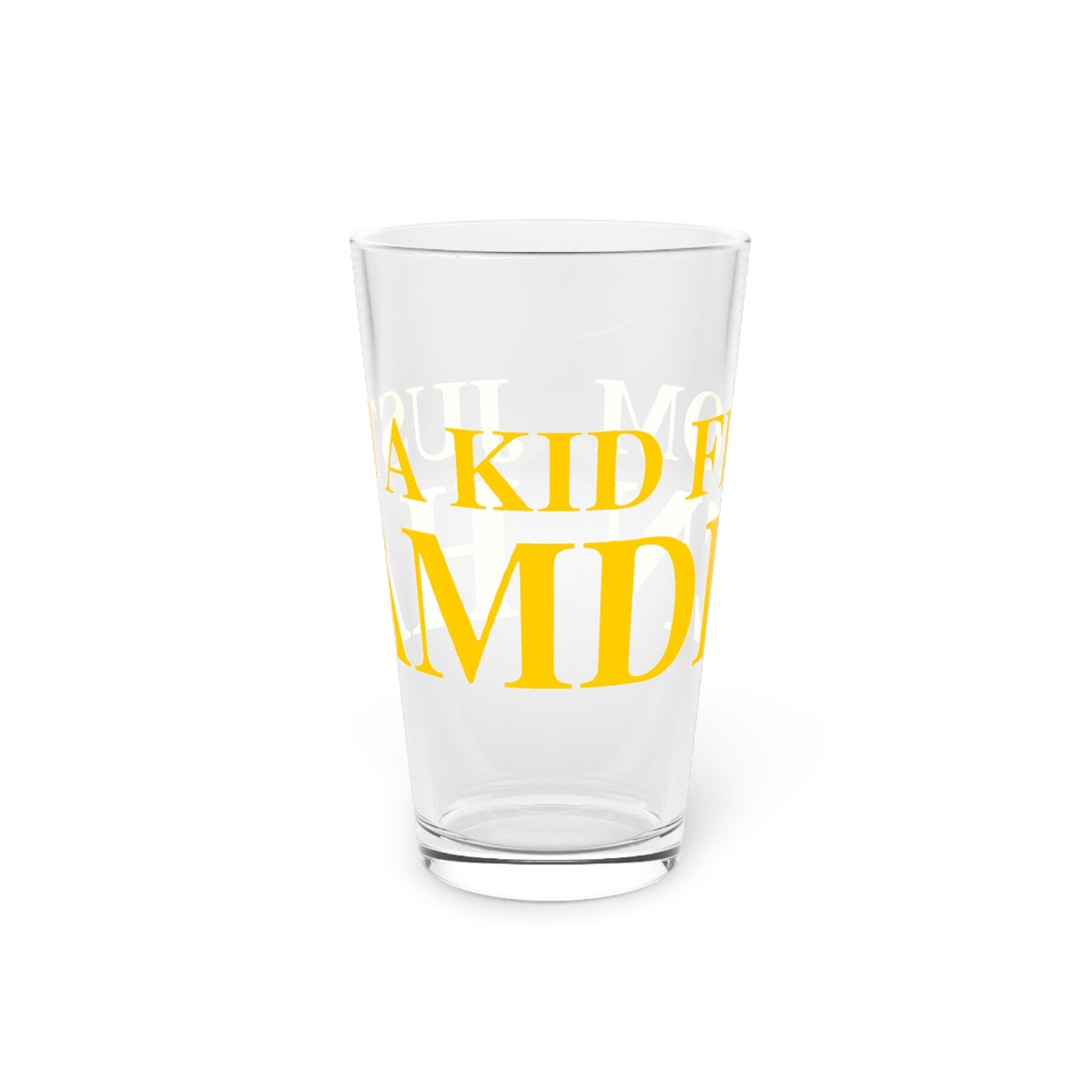 Just a kid from Hamden Pint Glass, 16oz