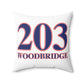 203 Woodbridge Red White & Blue Spun Polyester Square Pillow