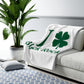 I Clover Black Rock Sherpa Fleece Blanket