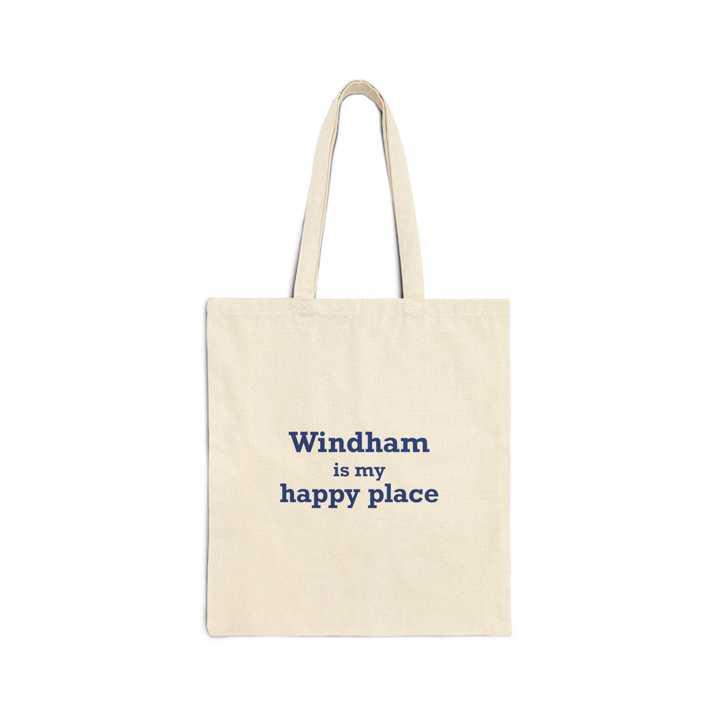 Windham is My Happy Place Cotton Canvas Tote Bag