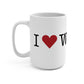 I Heart Weston. Mug 15oz