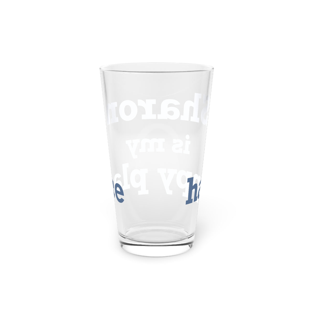 Sharon is My Happy Place Pint Glass, 16oz
