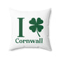 I Clover Cornwall Spun Polyester Square Pillow