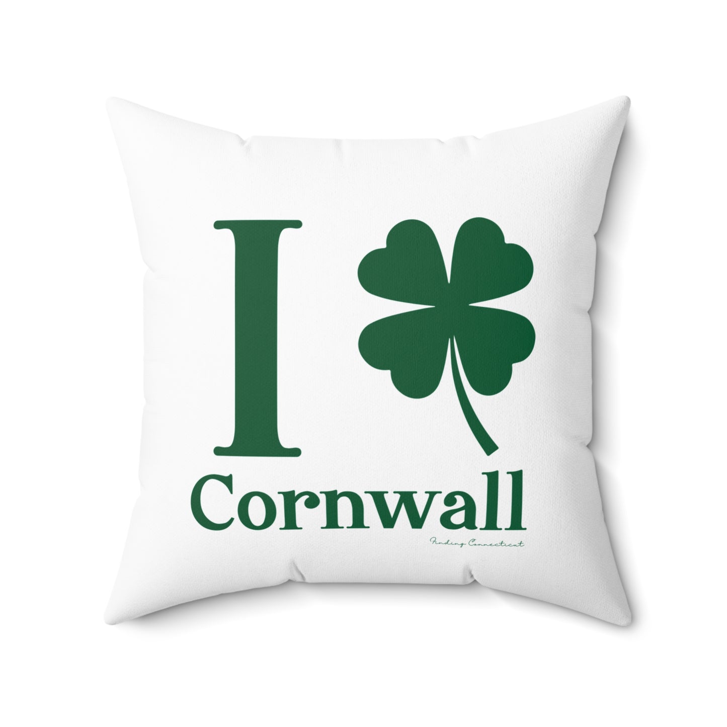 I Clover Cornwall Spun Polyester Square Pillow