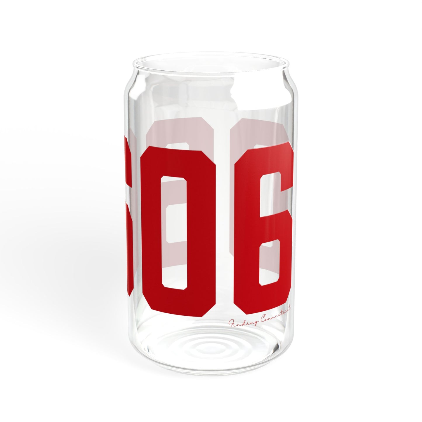 06606 Bridgeport Connecticut Zip Code Sipper Glass, 16oz