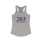203 Waterbury Red, White & Blue Women's Ideal Racerback Tank Top
