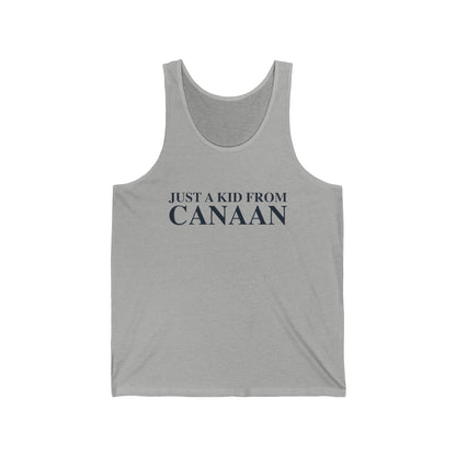 Just a kid from Canaan Unisex Jersey Tank Top