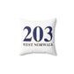 203 West Norwalk Spun Polyester Square Pillow