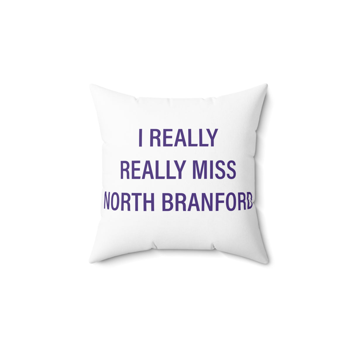 I Really Really Miss North Branford Polyester Square Pillow