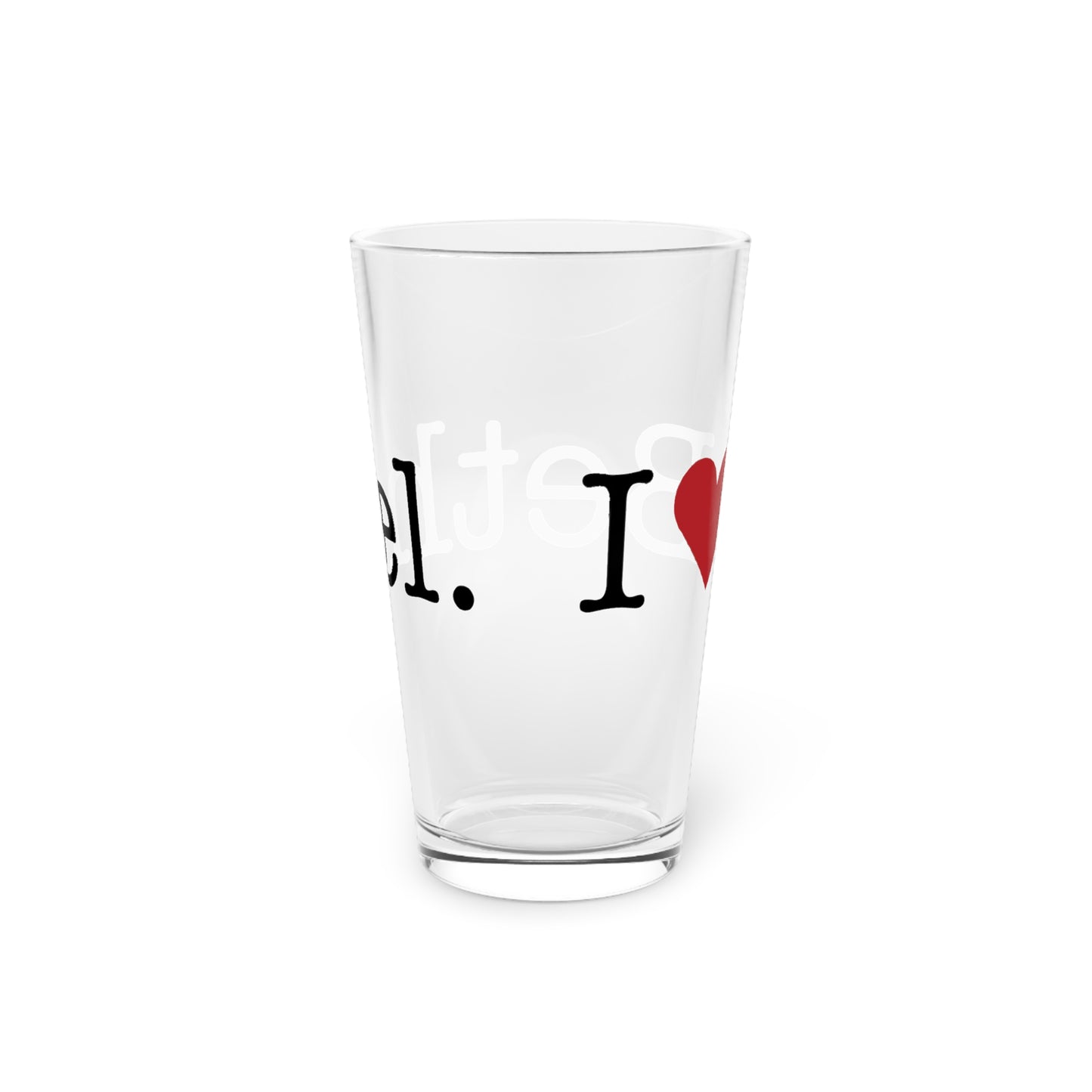 I Heart Bethel. Pint Glass, 16oz