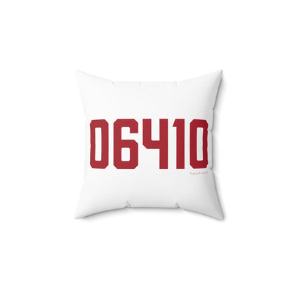 06410 Cheshire Connecticut Zip Code Polyester Square Pillow