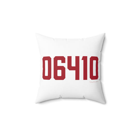 06410 Cheshire Connecticut Zip Code Polyester Square Pillow