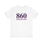 860 Burlington Red White & Blue Unisex Jersey Short Sleeve T-Shirt