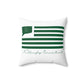 Killingly Connecticut St. Patrick’s Day Flag Spun Polyester Square Pillow