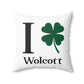 I Clover Wolcott Spun Polyester Square Pillow