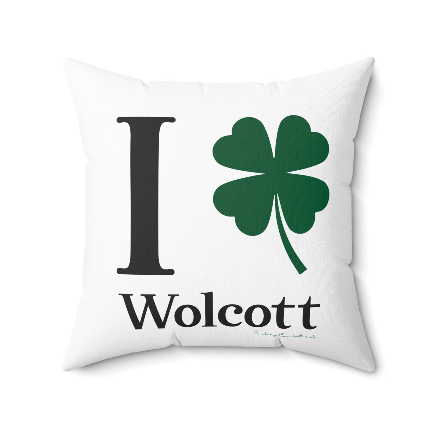 I Clover Wolcott Spun Polyester Square Pillow