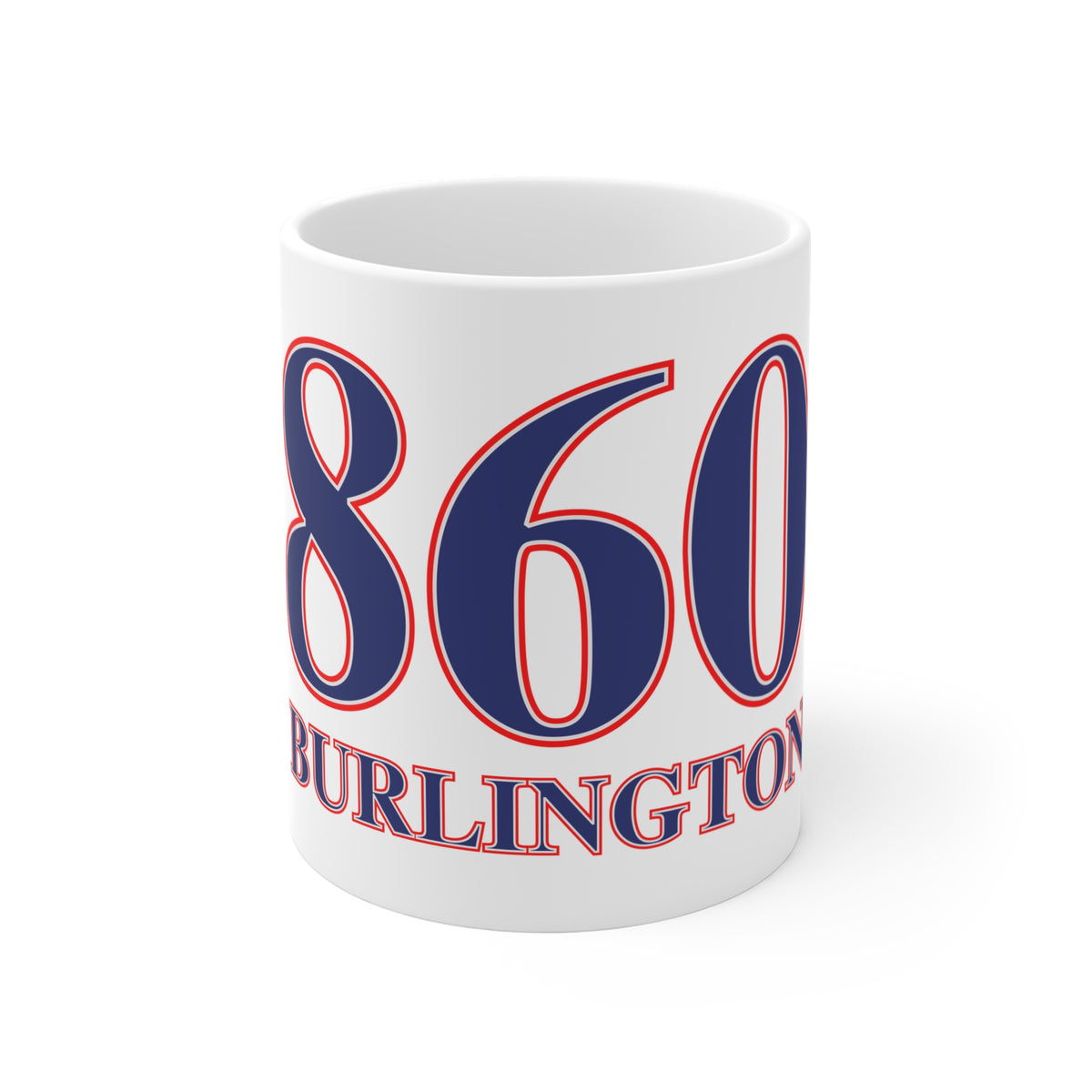 860 Burlington Red, White & Blue Mug 11oz