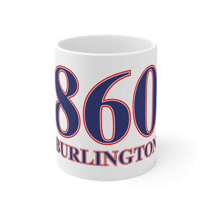 860 Burlington Red, White & Blue Mug 11oz