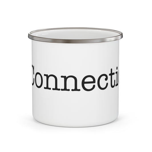 I Heart Connecticut Enamel Camping Mug