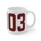 06403 Beacon Falls Connecticut Zip Code Mug 11oz