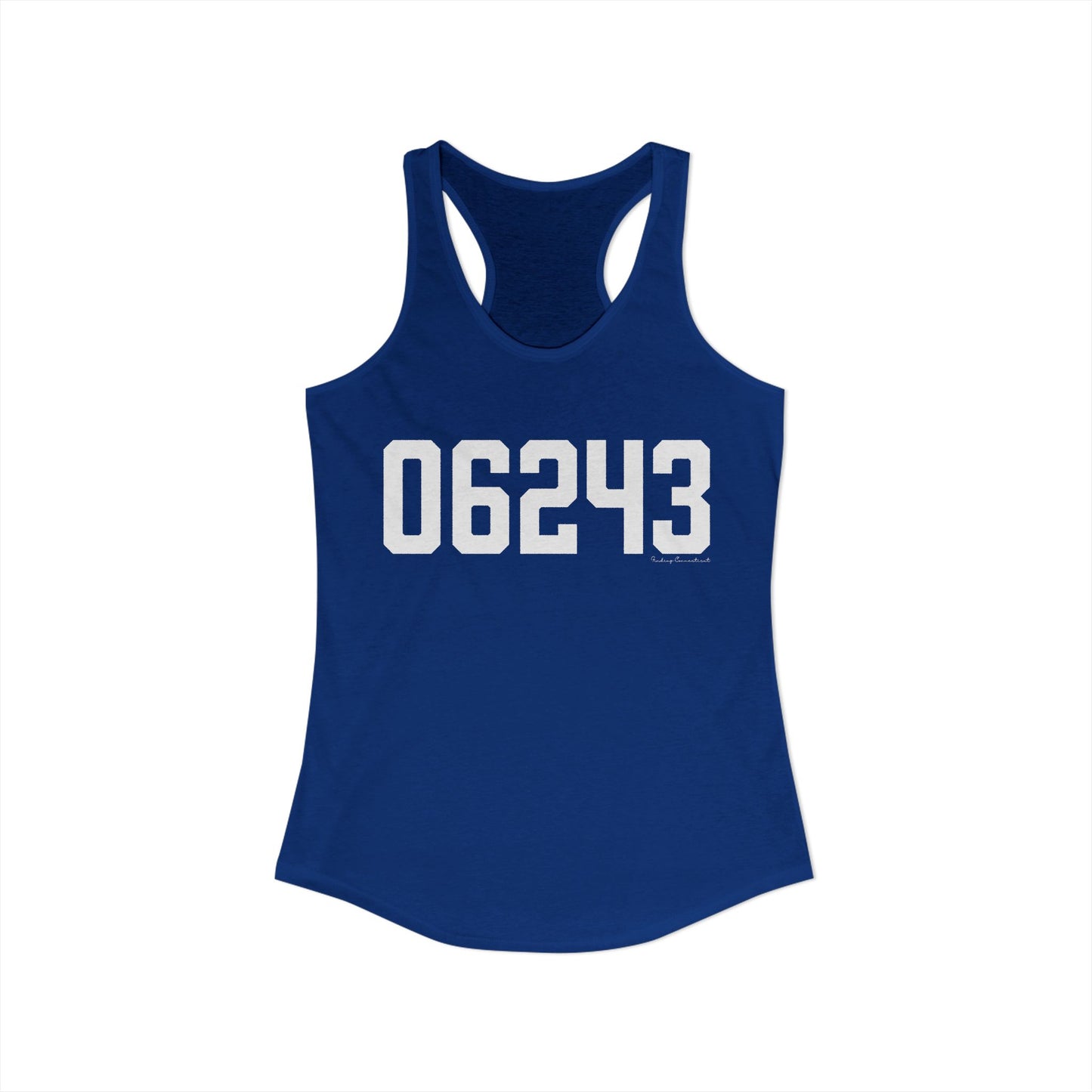 06243 Killingly  CT Zip Code Women's Ideal Racerback Tank Top