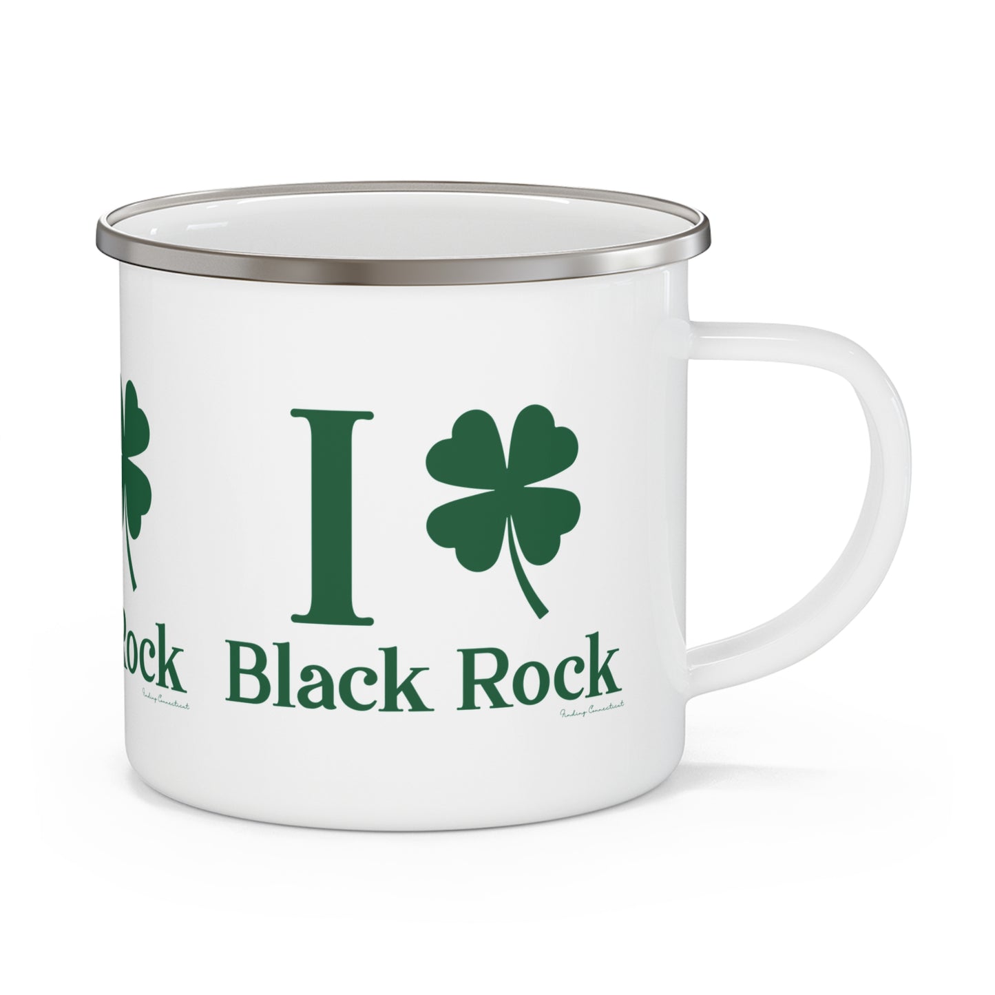 I Clover Black Rock Enamel Camping Mug