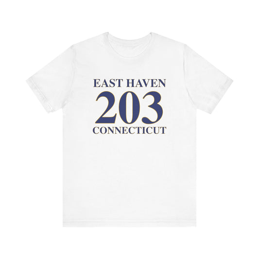 East Haven 203 Connecticut Unisex Jersey Short Sleeve Tee