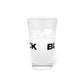 Love Black Rock Pint Glass, 16oz