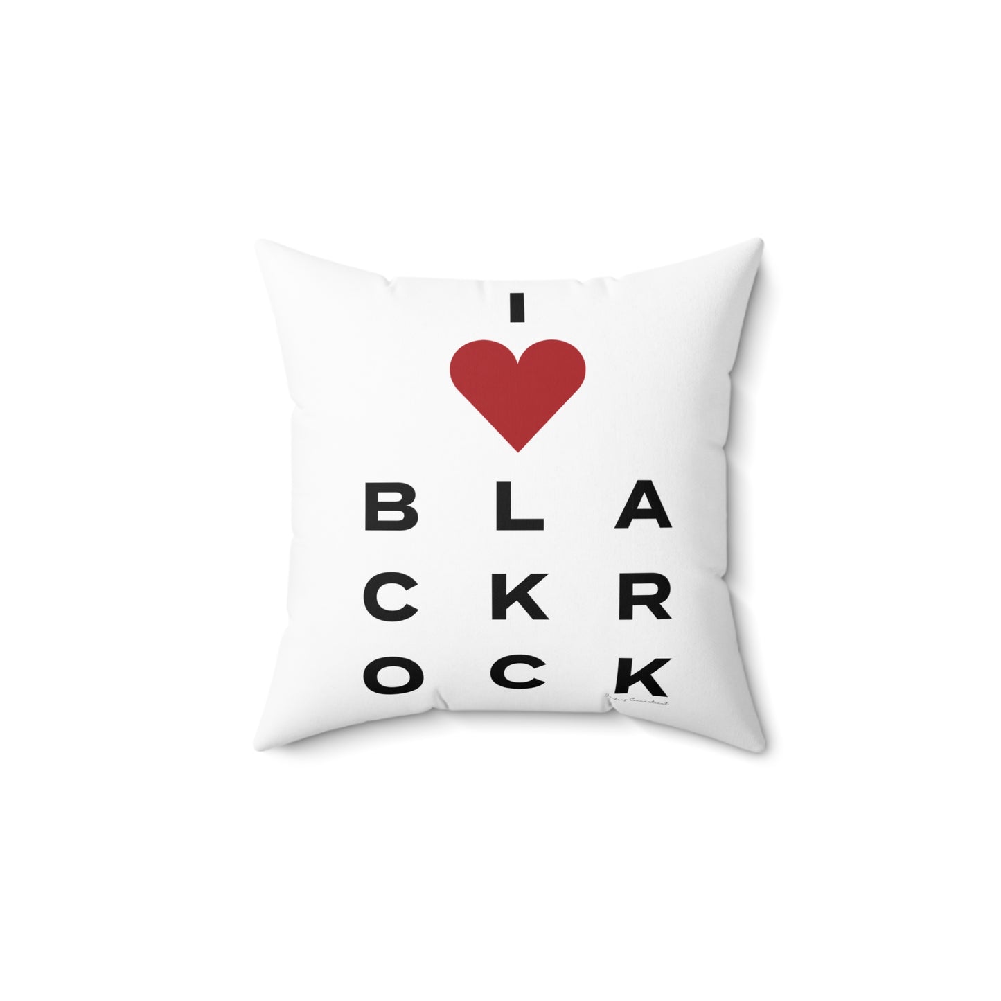 Black Rock Vision Spun Polyester Square Pillow