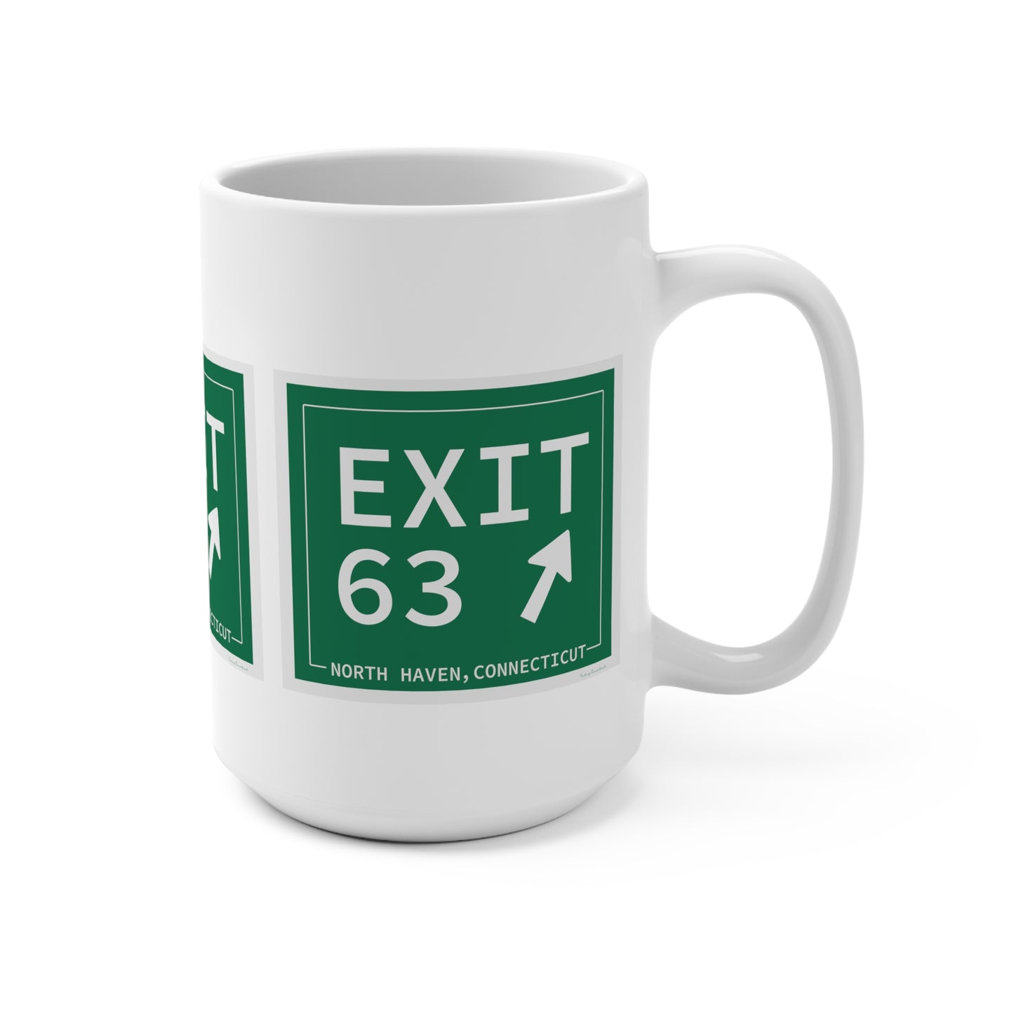 Vintage Exit 63 WCP Sign Mug 15oz