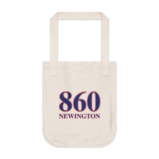 860 Newington Red, White & Blue Organic Canvas Tote Bag